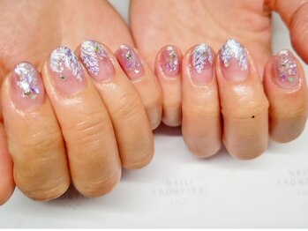 ネイルフロンティア 吉祥寺(NAIL FRONTIER)/キラキラ手描きふじ8980円~