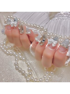 nail salon popo 〈韓国ネイル×ワンホンネイル×長さだし〉