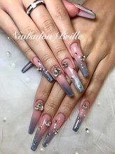 エスフィーネイルサロン ブリーユ(Esfy nailsalon Brille)/マグネットグラデーション
