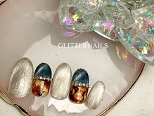 グリッターネイル(GLITTER NAILS)/ベッコウネイル