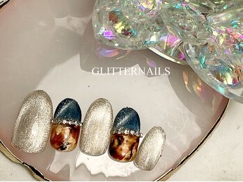 グリッターネイル(GLITTER NAILS)/ベッコウネイル