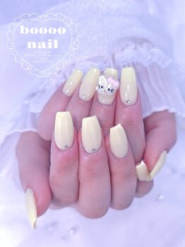 ブーネイル(boooo nail)/パステルイエローネイル
