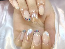 マシェリ(MA CHERIE)/ドライフラワーネイル