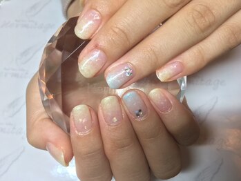 ネイルケアサロンエルミタージュ/パウダーラメグラ