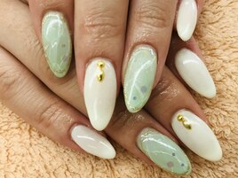 （藤原）グリーン×ホワイト