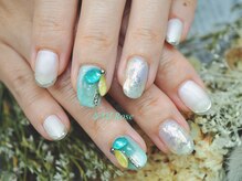 ネイルローズ(NAIL Rose)/オーロラ箔初回オフ込¥7990