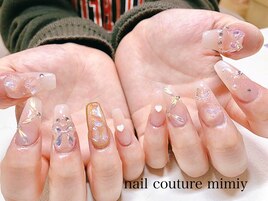 リボン×蝶々ネイル☆