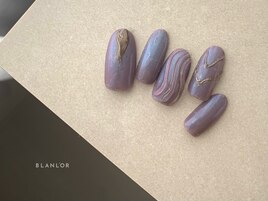 パープルニュアンスネイル