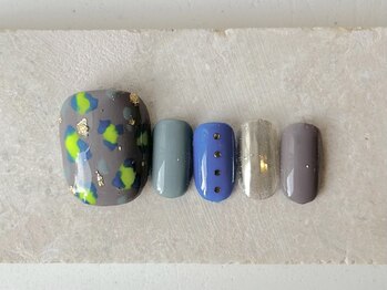 カラ ネイル 中津店(calla nail)/個性的豹柄アート