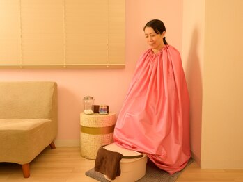 キハダ(KIHADA)の写真/~温活・フェムケアに特化した40代以降の女性に捧げるサロン~シルク蒸しで大量発汗&デトックス促進で美肌◎