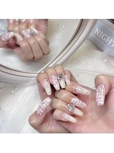 モカ 心斎橋(moca by Lee)/【Aina】ツイードネイル