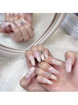 モカ 心斎橋(moca by Lee)/【Aina】ツイードネイル