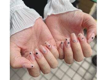 ココ ネイル サロン アンドスクール(COCO.NAIL SALON&SCHOOL)/ハートネイル(持込デザイン)7350