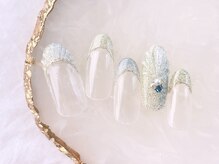 ネイルサロンフォーユー(for u)/人魚の鱗ネイル￥7980