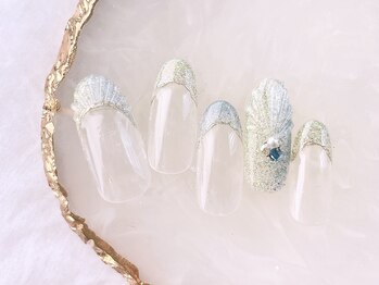 ネイルサロンフォーユー(for u)/人魚の鱗ネイル￥7980