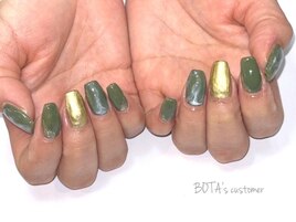 ニュアンスネイル/抹茶ネイル