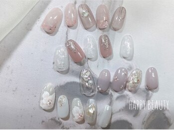 ハッピービューティー(Happy Beauty)/秋冬ブライダルネイル