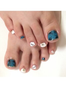 ネイルサロンル ミエル(lumiere)/タイダイネイル