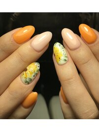 ひまわりネイルアート