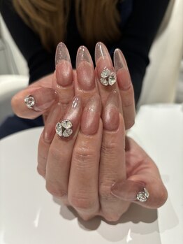 アース ネイルアンドアイラッシュ 大崎店(HAIR ＆ MAKE EARTH Nail＆Eyelash)/長さ出しデザイン