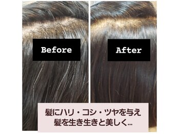 キュレアスパ/ヘナの仕上がり