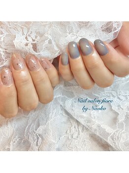 逆チークとホロのアシメネイル!