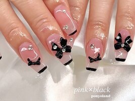 ピンク×ブラック