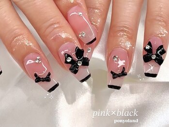 ピンク×ブラック