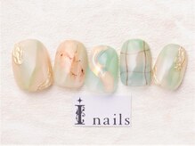 アイネイルズ 池袋店(I-nails)/ライトグリーンチェック