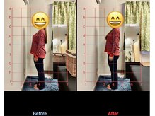 みふく整体院/施術前と後で身体の状態を比較