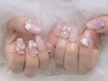 バベル 心斎橋店(Babel)/キラキラピンクネイル