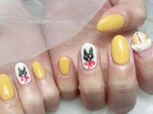 ジョアネイル(JOA Nail)/インク/ウサギ/ぷっくり/黄色