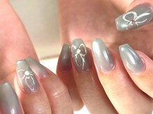 クロレネイルズ(colorer nails)/マグネット×リボン