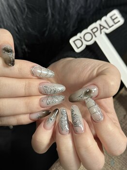 ドパルネイル 上野(DOPALE.Nail)/チップ長さ出し持ち込みデザイン
