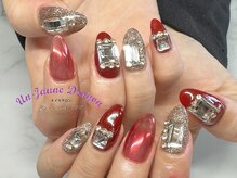 アン ジョーヌドラゴ/【自爪ネイル】赤ネイル