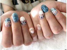 ジュエ(Jouer)/梅雨ネイル/西川口/長さ出し