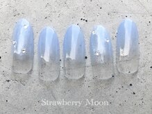 サロンストロベリームーン(Salon Strawberry Moon)/ストーンアートネイル ￥6980