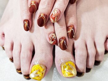 ハンド&フット もみじ ネイル