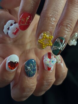 クリスマスネイル