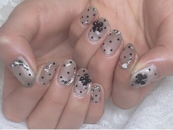 リシェ ネイル アンド アイラッシュ(riche)の写真/【昭和町/西田辺駅すぐ/駐車場完備】店内サンプル240種類以上!ワンカラー,ラメグラ¥5000～（オフ込）