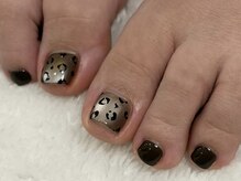アレーズネイル(Alaise Nail)の雰囲気(定額/フット/マグネット/秋デザイン/レオパード)