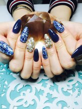 ヒラソル(girasol)/ツイードネイル　スカルプ