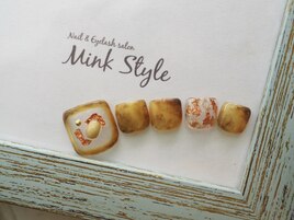 シースルーべっ甲フットネイル