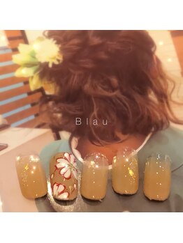 ブラウ ネイル パーティー(Blau Nail Party)/和柄定額ジェルネイル/冬ネイル