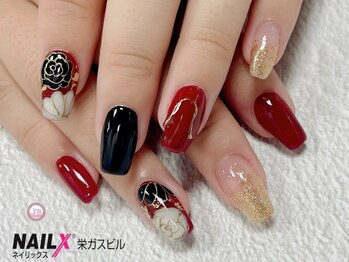 ネイリックス 栄ガスビル(NAILX)/和柄ネイル♪