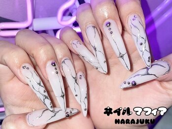 ネイルマフィア 原宿(NAIL MAFIA)/ジェルスカルプ/長さだし/ロング