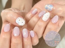 スノーフレーク(Snowflake)/持ち込み4本アート☆