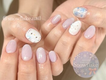 スノーフレーク(Snowflake)/持ち込み4本アート☆