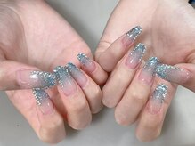 ナゴミネイルサロン(Nagomi)/ラメグラストーンつけ放題