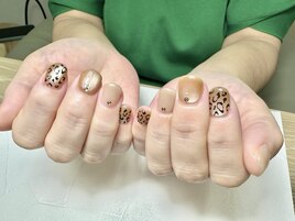 定額C 秋レオパードネイル